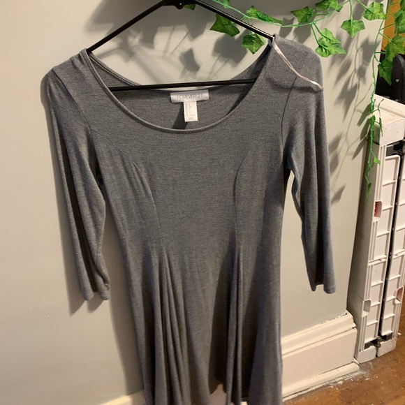 FOREVER 21 SIMPLE GRAY DRESS - Picture 2 of 3